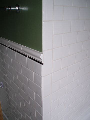 Maybe you would like to learn more about one of these? Ending chair rail at an outside corner - Ceramic Tile ...
