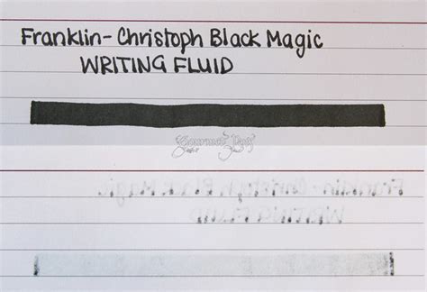 Gourmet Pens Review Franklin Christoph Black Magic Writing Fluid Piperfc