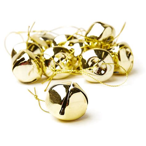 1 Gold Jingle Bell Ornaments Bells Basic Craft Supplies Craft