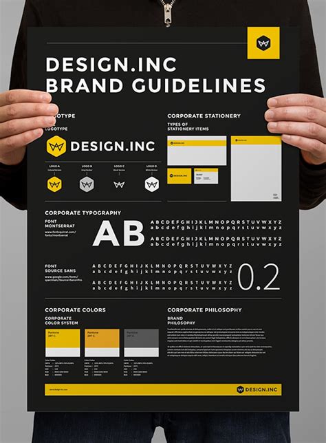 One Page Brand Guidelines Template