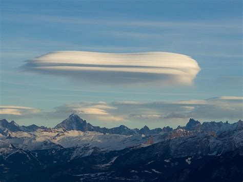 Alps And Lenticular Cloud Lenticular Clouds Clouds Photography Clouds