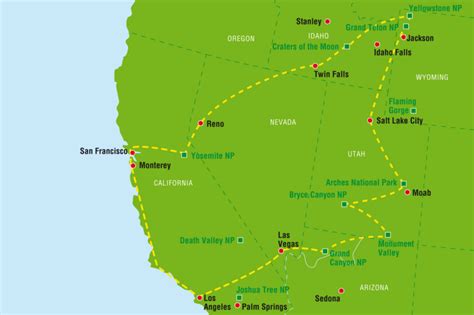 Unsere Routenvorschläge Für Ihre Usa Reise Canusa