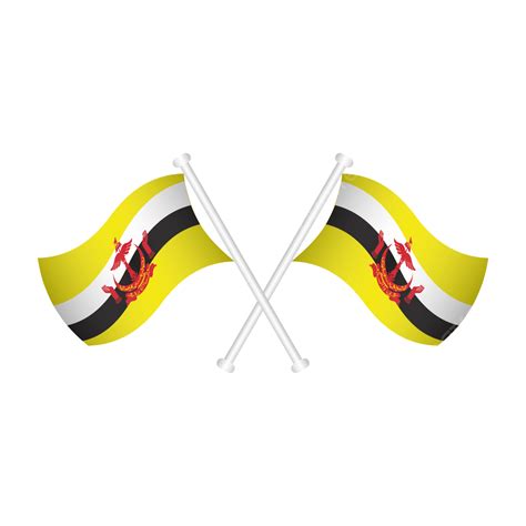 Brunei Flag Brunei Flag Brunei Watercolor Flag Png And Vector With