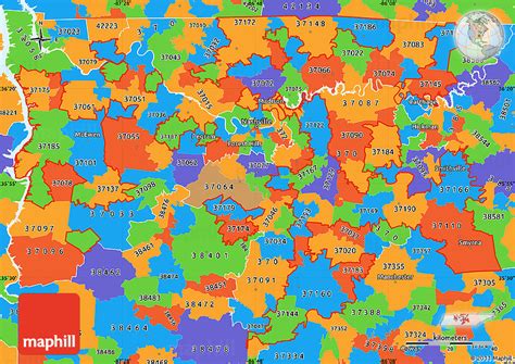 Political Simple Map Of Zip Codes Starting With 371