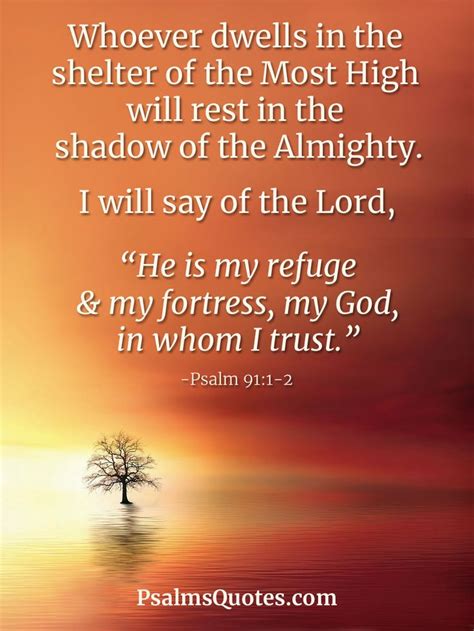 Psalm 911 2 Psalm Of Protection Psalms Verses Psalms Psalm 91 1 2