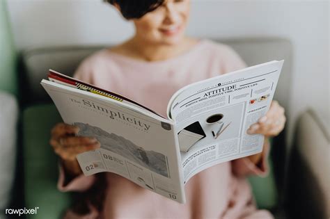 5 Beautiful Reading Magazine Mockup Free Mockup Hard