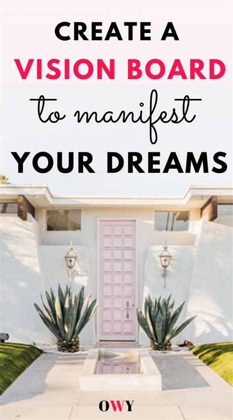 How To Manifest Your Dreams With A Vision Board Creating A Vision
