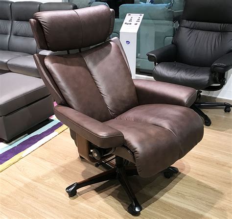 ✅reclining office chairs + footrest! Stressless Magic Office Desk Chair by Ekornes Seating ...