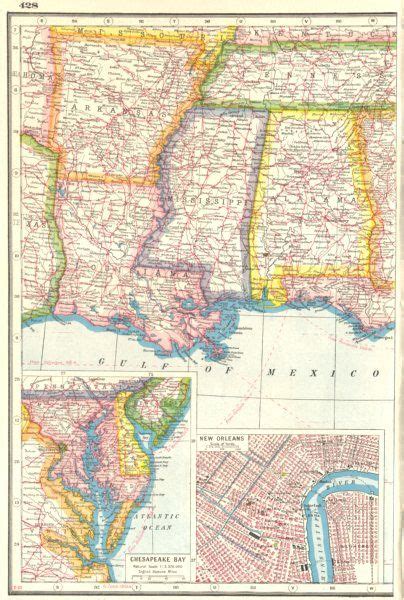 Map Of Alabama Mississippi And Louisiana Download Them And Print