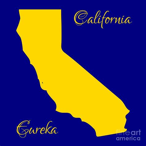California Map With State Colors And Motto Digital Art By Rose Santuci