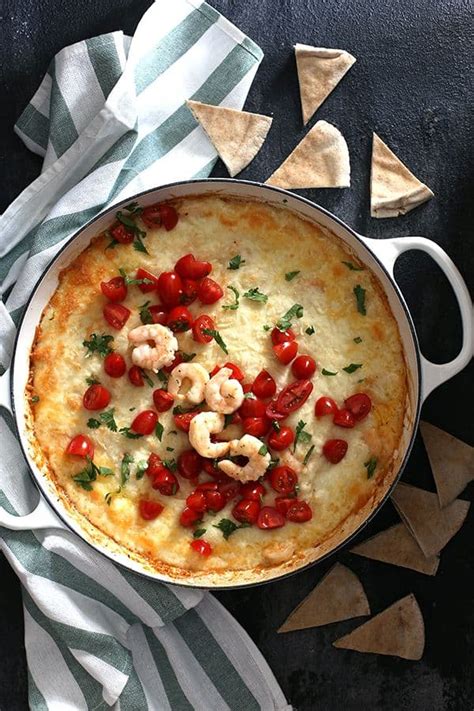 Shrimp Scampi Queso Fundido Melanie Makes