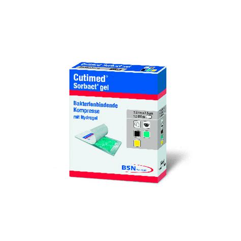 CUTIMED Sorbact Gel Kompressen 7,5x7,5 cm 12 St ...