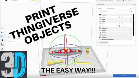 How To Print A Thingiverse File On A 3d Printer The Easy Way Youtube