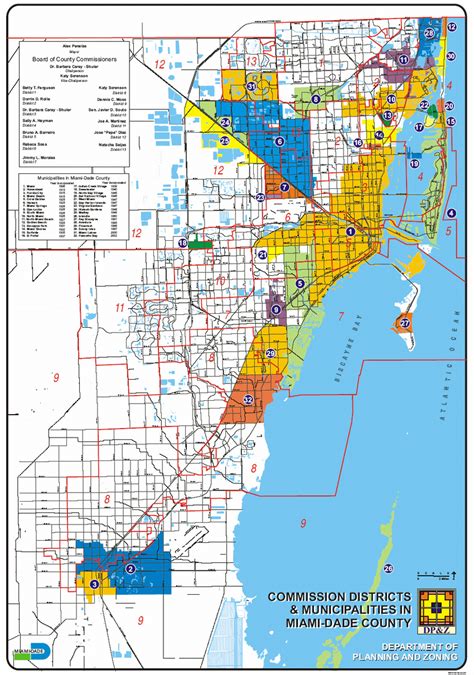 1 Commission Districts And Municipalities In Miami Dade County