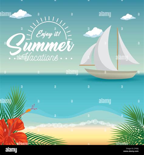 Summer Beach Design Stock Vector Image And Art Alamy
