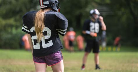 Female athletes tackle high school football in WNC