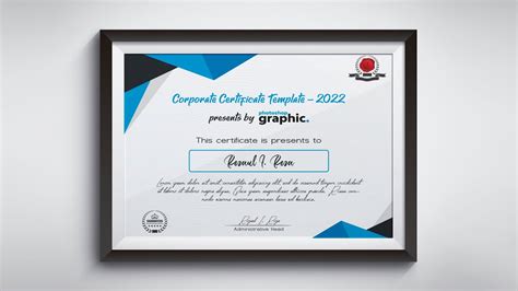 Modern Certificate Template Design Photoshop Tutorial Youtube