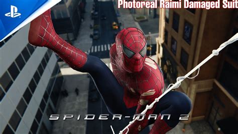 New Photoreal Raimi Damaged Suit Spider Man Pc Mods Youtube