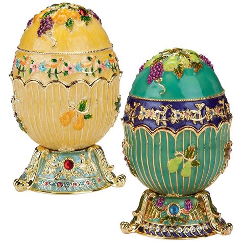 Design Toscano The Ambrosia Collection Romanov Style Enameled Eggs