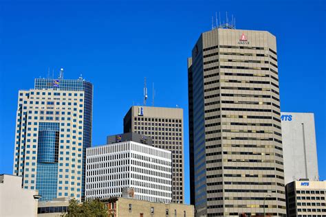 Downtown Skyscrapers in Winnipeg, Canada - Encircle Photos