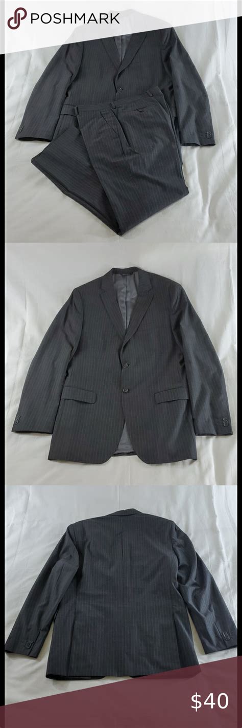 Banana republic brown merino wool sleeveless v neck jumper size s. Banana Republic pinstripe grey suit in 2020 | Gray suit ...