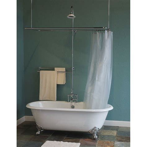 Maybe you would like to learn more about one of these? Deck Mount Thermostatic Clawfoot Tub Shower Enclosure Set ...