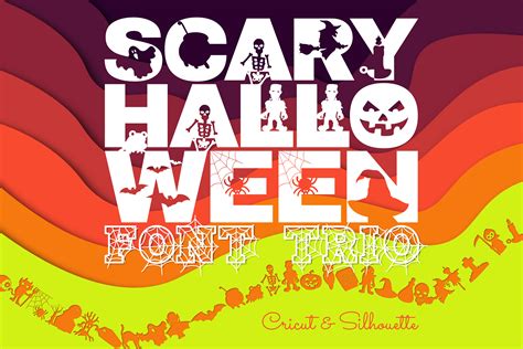 Scary Halloween Trio Font By WADLEN Creative Fabrica