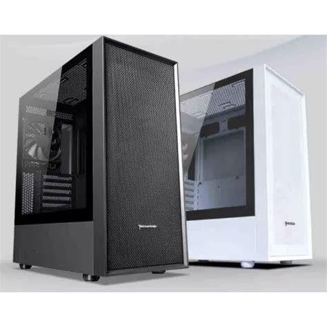 TECWARE Nexus Air TG ATX Case BLACK And WHITE With 4x120mm Fans