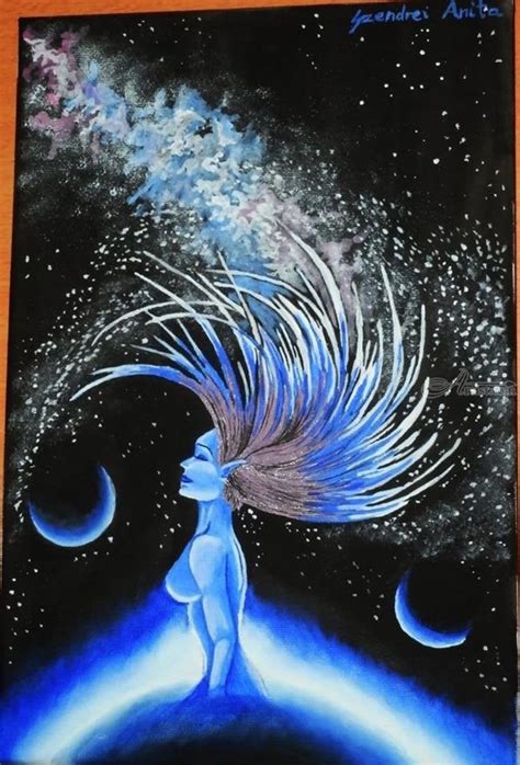 Galaxy Paintings By Anita Szendrei