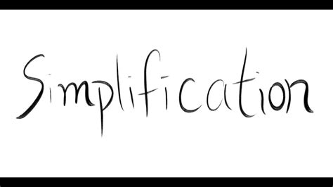 Simplification Example Youtube