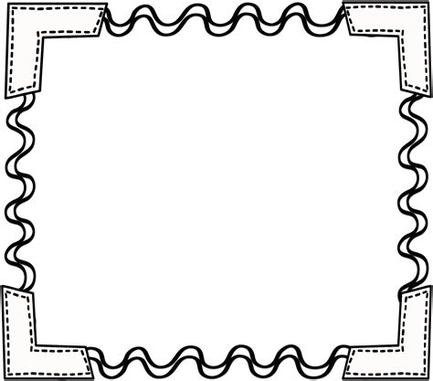 Simple Black And White Border Design Clip Art Library Images
