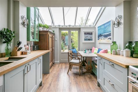 We're two months into work, after after a ton of time learning about planning. Victorian Terrace - Kitchen - Country - Kitchen - Hampshire - by The Gilded Cabinet | Houzz UK