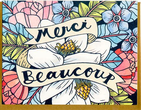Merci Beaucoup Card Top Rated Thank You Card And Ts In New Orleans