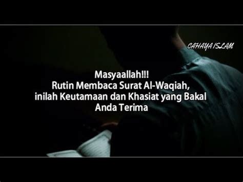 Surat ini diturunkan di kota mekkah, disebut biasanya surat yasin sering dibaca oleh masyarakat indonesia. Misaki: Keutamaan Membaca Surat Al Waqiah