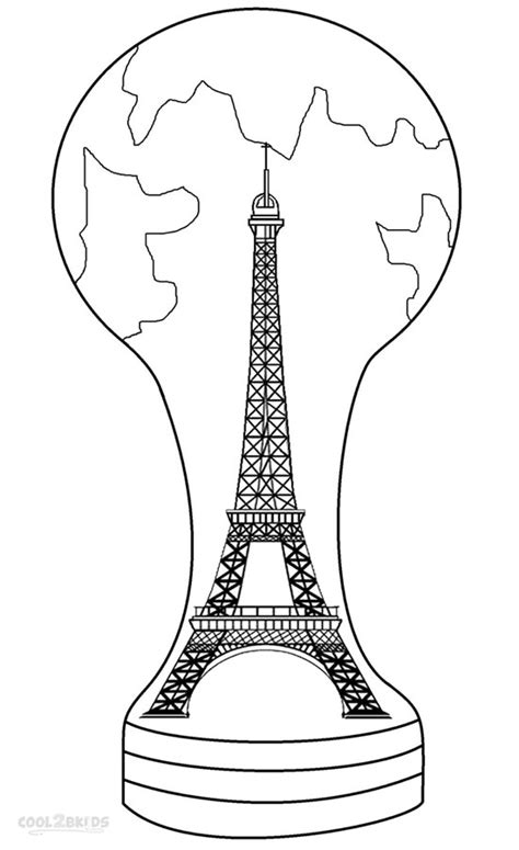Printable Eiffel Tower Coloring Pages For Kids Cool2bkids