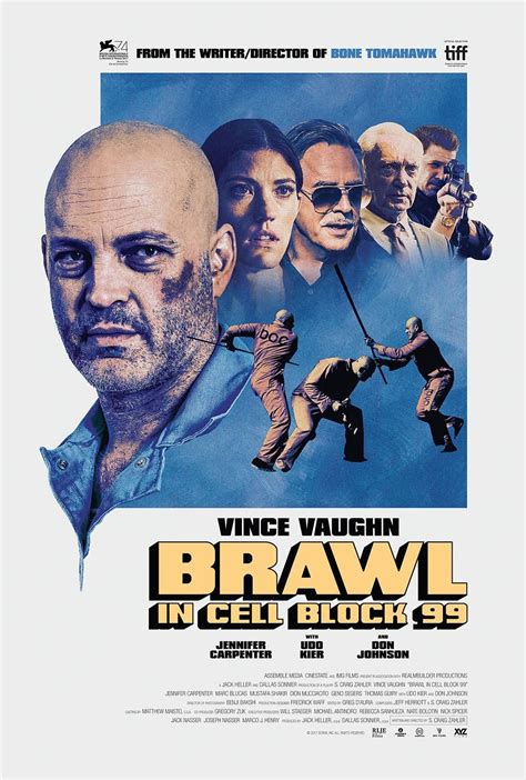 Brawl In Cell Block 99 Movie Poster Prison Thriller Film Etsy