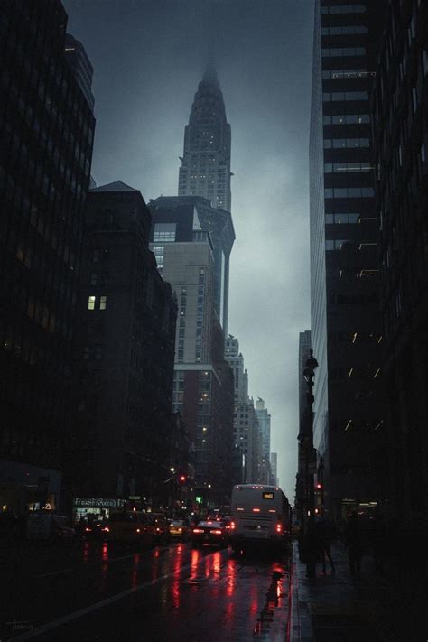 Free Download A Rainy Day In Manhattan City Rain Rainy City City Aesthetic 736x1104 For Your