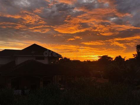 Beautiful Sunrise At Malacca Village Malaysia Stock Image Image Of
