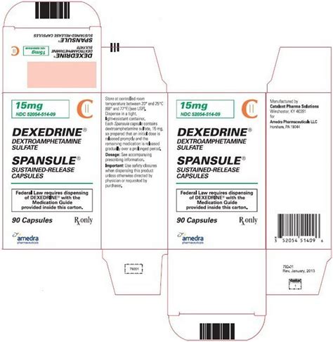 Dexedrine Fda Prescribing Information Side Effects And Uses