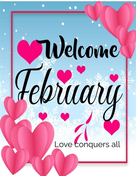Welcome February Template Postermywall