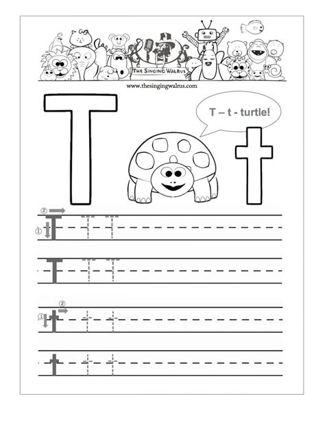 Letter T Worksheet Preschool