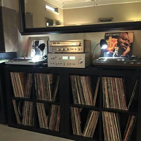Nice Vinyl Setup Vinyl Room Vinyl Storage Audio Room