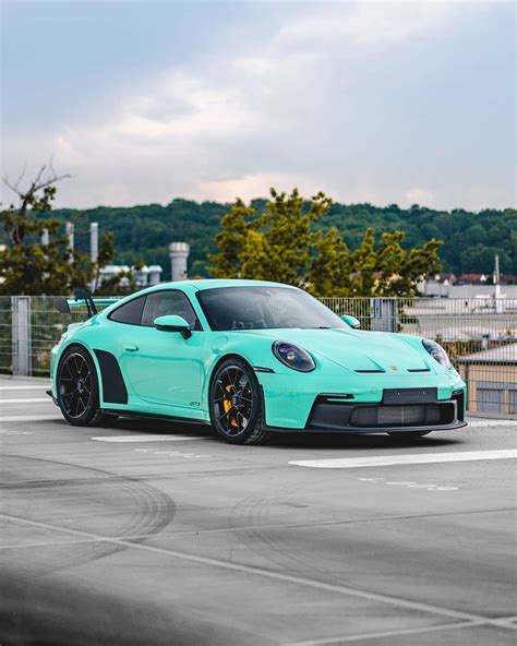 Mint Green 2022 Porsche 911 Gt3 Shows Badass Paint To Sample Spec