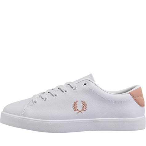 Buy Fred Perry Womens Lottie Leather Trainers White