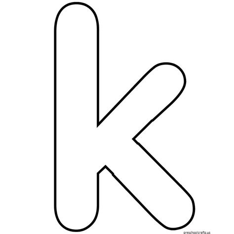 free-letter k-coloring pages for preschool - Preschool Crafts