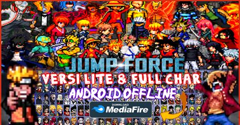 Jump Ultimate Stars Mugen Android Jump Force Full 300 Karakter