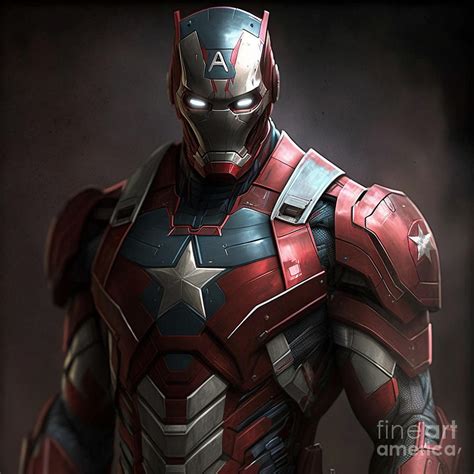 Ironman Suit As Captain America Digital Art By Life Tech Gaming Fine