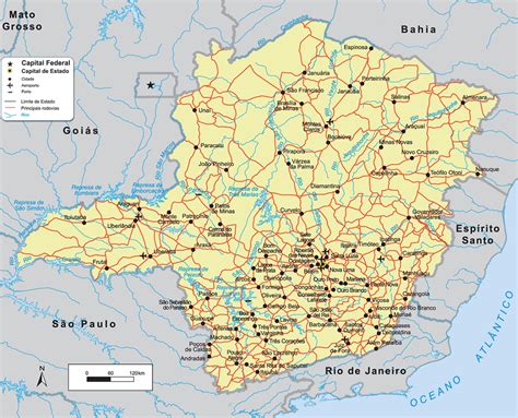 Mapa Das Cidades De Mg