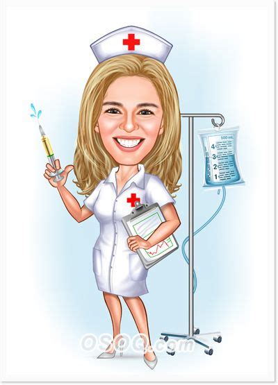 Nurse Caricatures Caricature Online Caricature Sketch Caricature From Photo Caricature Artist