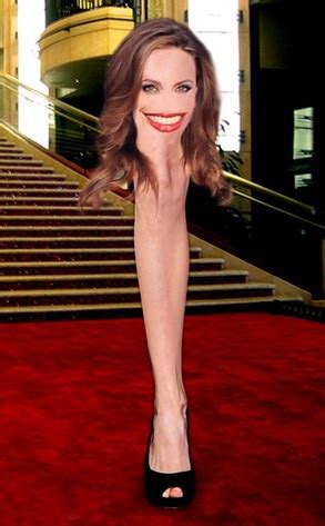 It S Finally Happened The Leg Has Become Its Own Person From Angelina